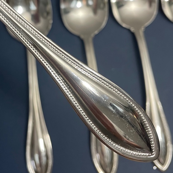 Oneida Arbor American Harmony Set of 6 Oval Soup Spoons Stainless Flatware USA - Picture 1 of 6